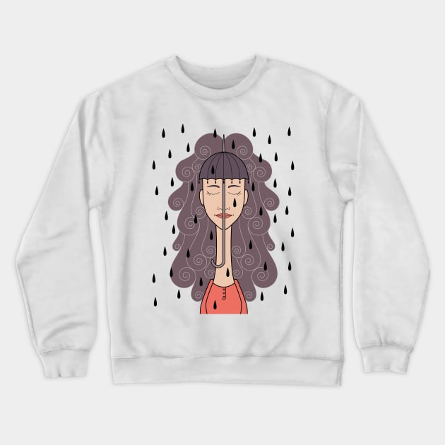 You look like rain Crewneck Sweatshirt by freshinkstain